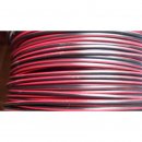 10cm Wire, 0.75mm² in black/red