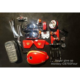 CB750 Umbaukit fr Monkey, Candy Blue Candy Gold Candy Ruby Red,