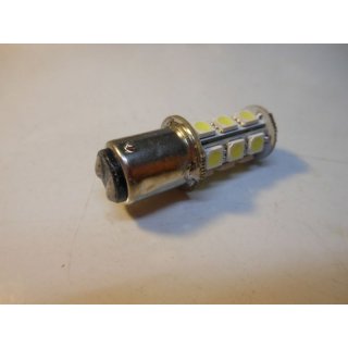 LED Leuchte wei 12V 18SMD 5050 BAY15d