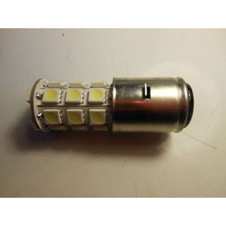 LED Light Wihite 12V 27SMD 5050 BA20d